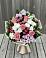 Букет цветов из: Альстромерии, Гвоздики, Розы и Хризантемы в Слюдянке