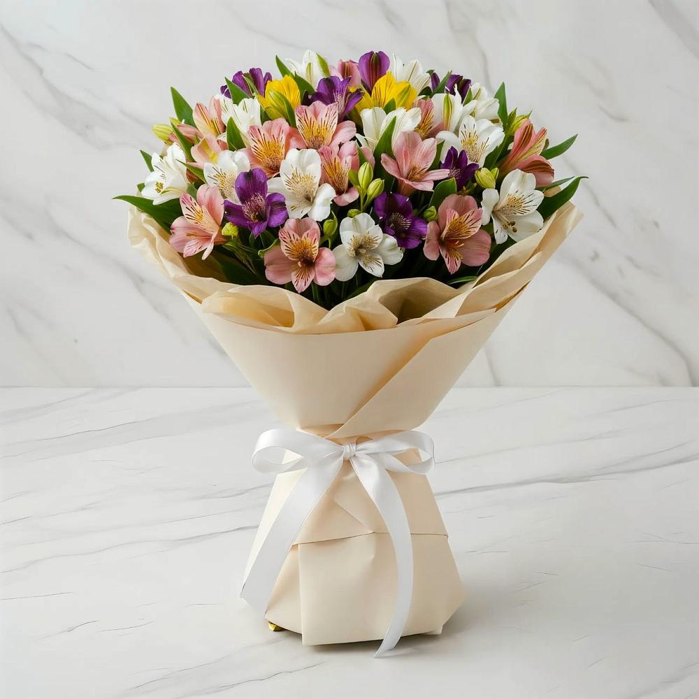 Букет цветов из: Альстромерии в Слюдянке