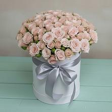 Цветочная композиция из Розы в шляпной коробке #REPLACE_PRED# Слюдянке