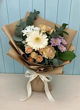 Букет цветов из:  Герберы и Хризантемы в Слюдянке