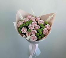Букет цветов из:  Розы и Хризантемы #REPLACE_PRED# Слюдянке
