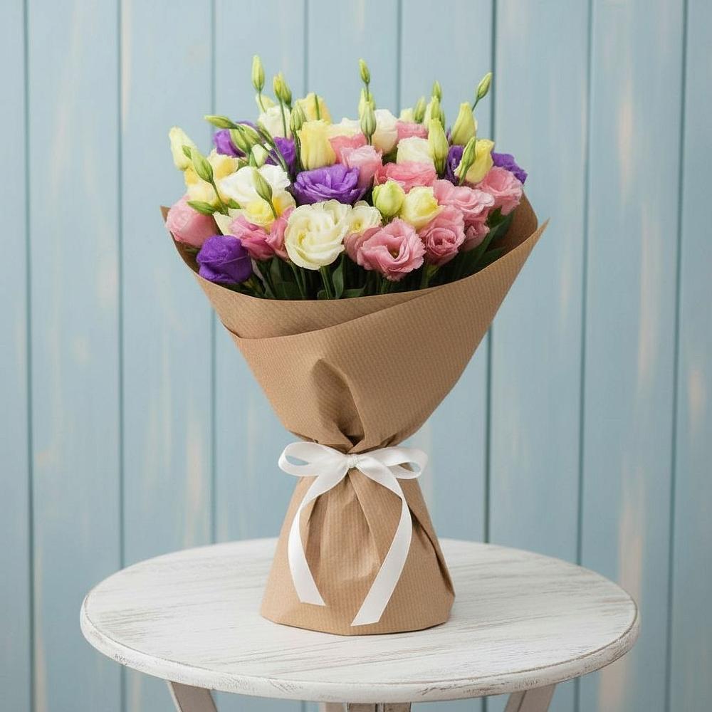 Букет цветов из: Лизиантусы в Слюдянке