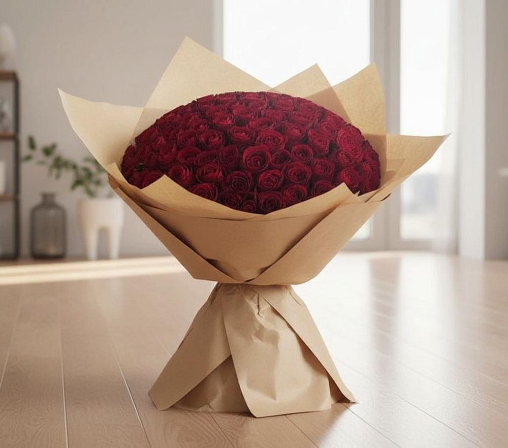 Букет 101 Красная роза в Слюдянке