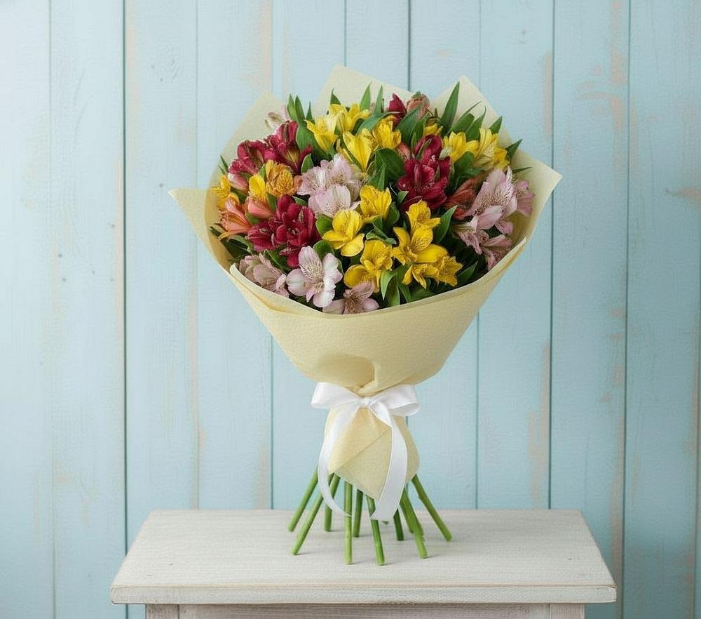 Букет цветов из: Альстромерии в Слюдянке