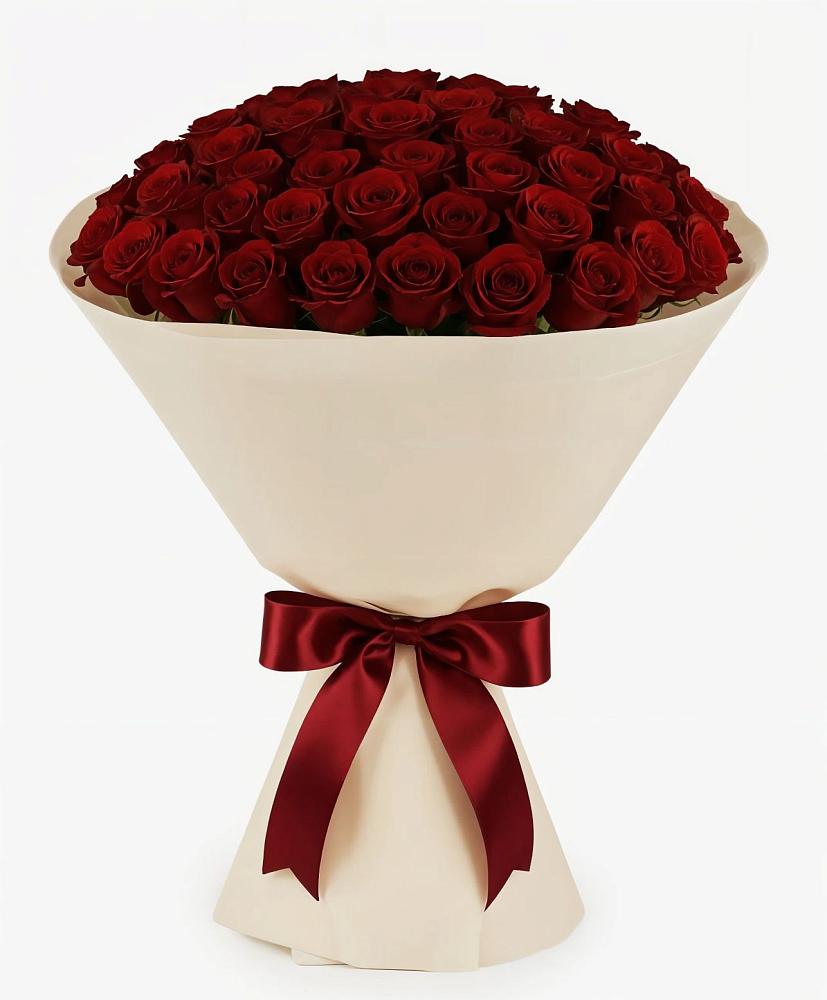 Букет 101 Бордовая роза Блэк Бакарра в Слюдянке