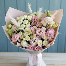 Букет цветов из:  Альстромерии и Розы в Слюдянке